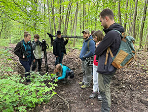 Sortie de terrain (photo Lou Cathenaut, LPO Alsace)